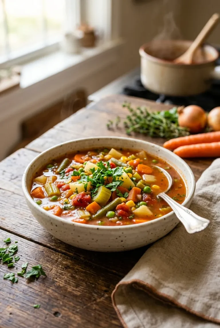 Easy, Delicious Vegetable Soup Recipe (Comfort in a Bowl)