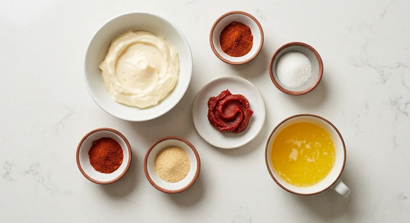 Ingredients for the Homemade Hibachi Dinner Recipe