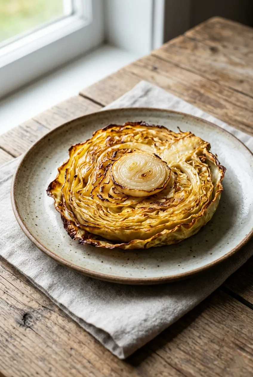 Easy & Delicious, Oven Roasted Cabbage Steaks recipe: