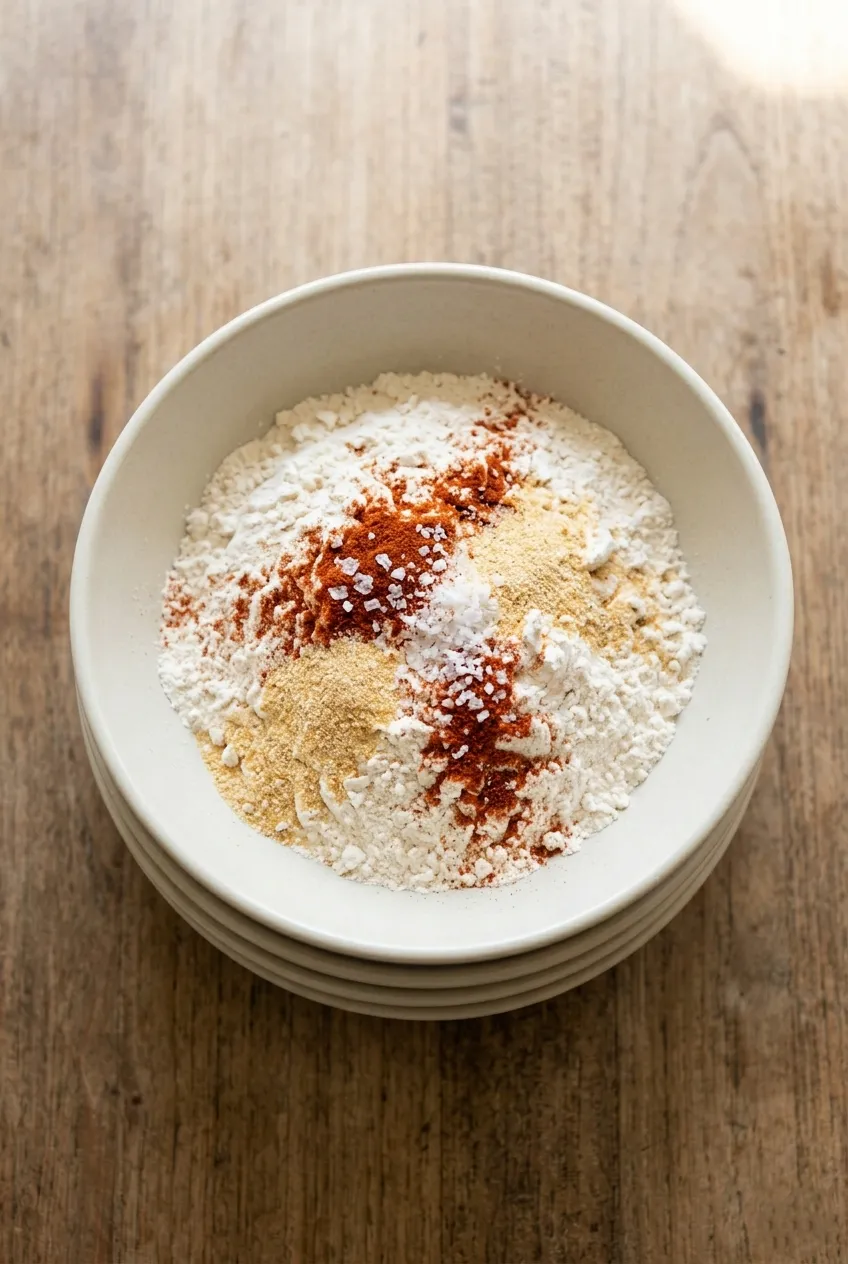 Making the Seasoned Flour Mixture