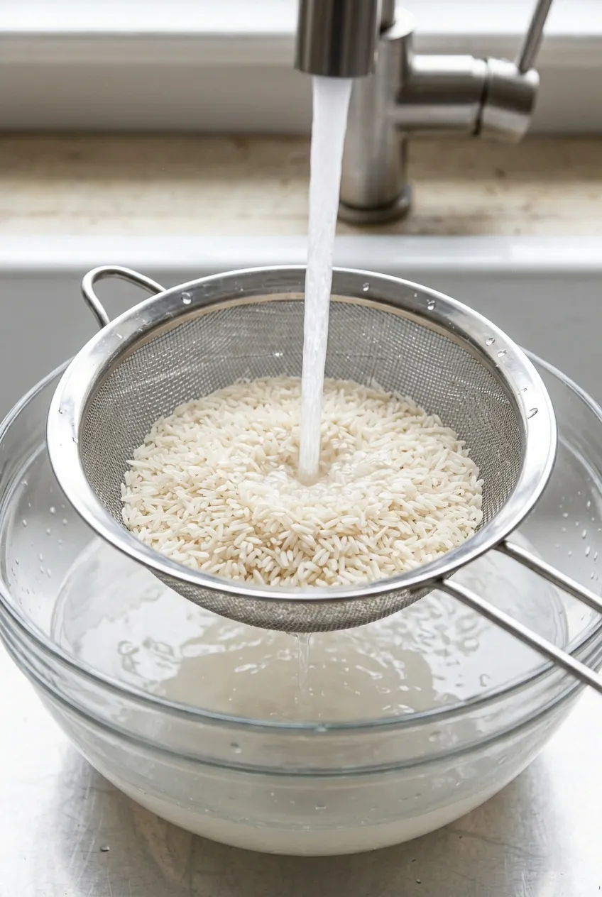 Step 1: Rinse the Rice