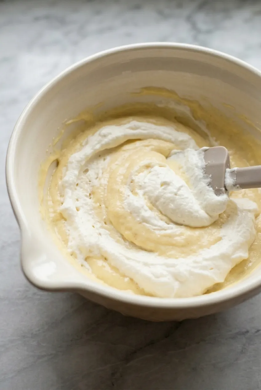 Step 4: Fold the Whipped Cream Into the Pudding