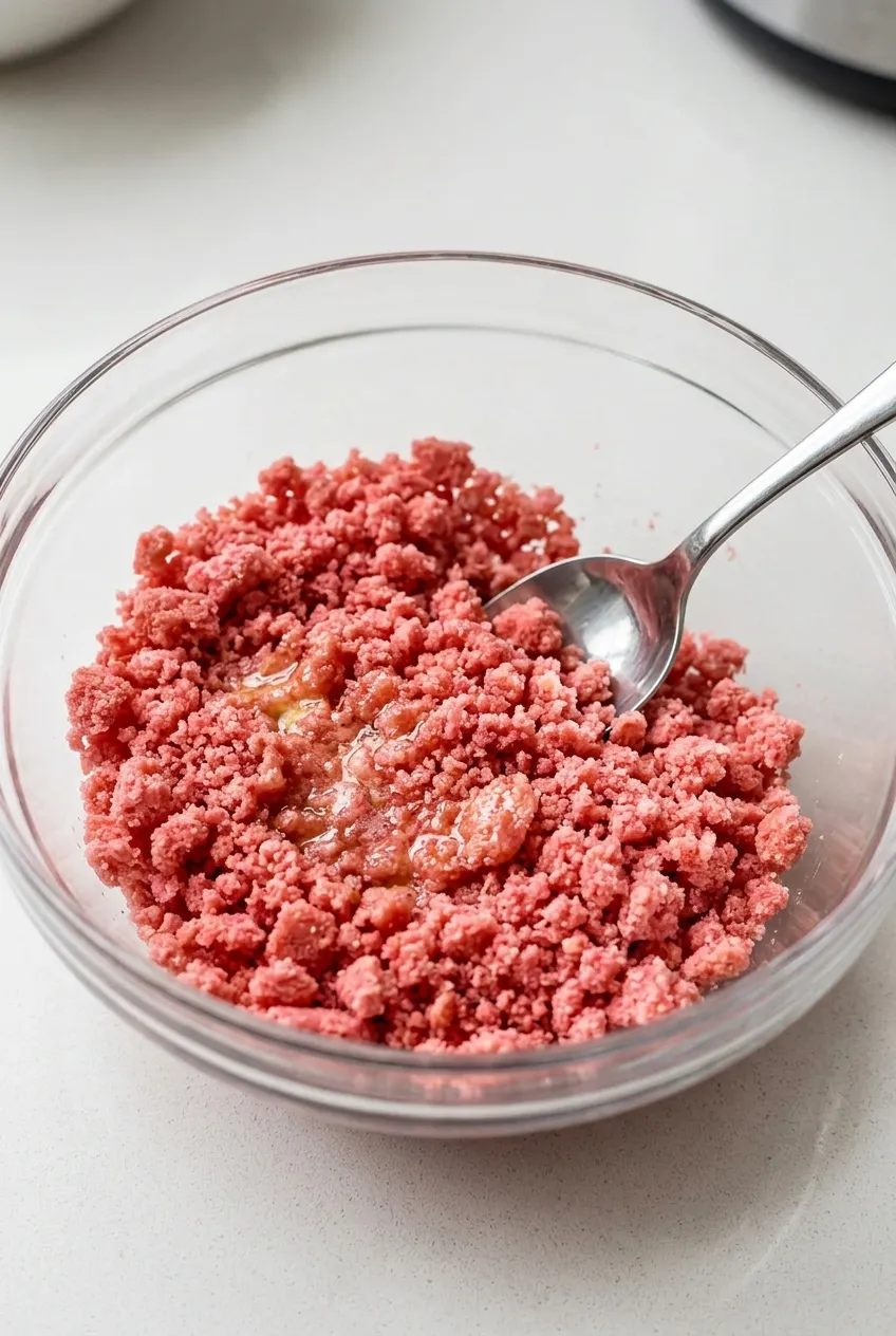 Step 1: Make the Strawberry Crunch