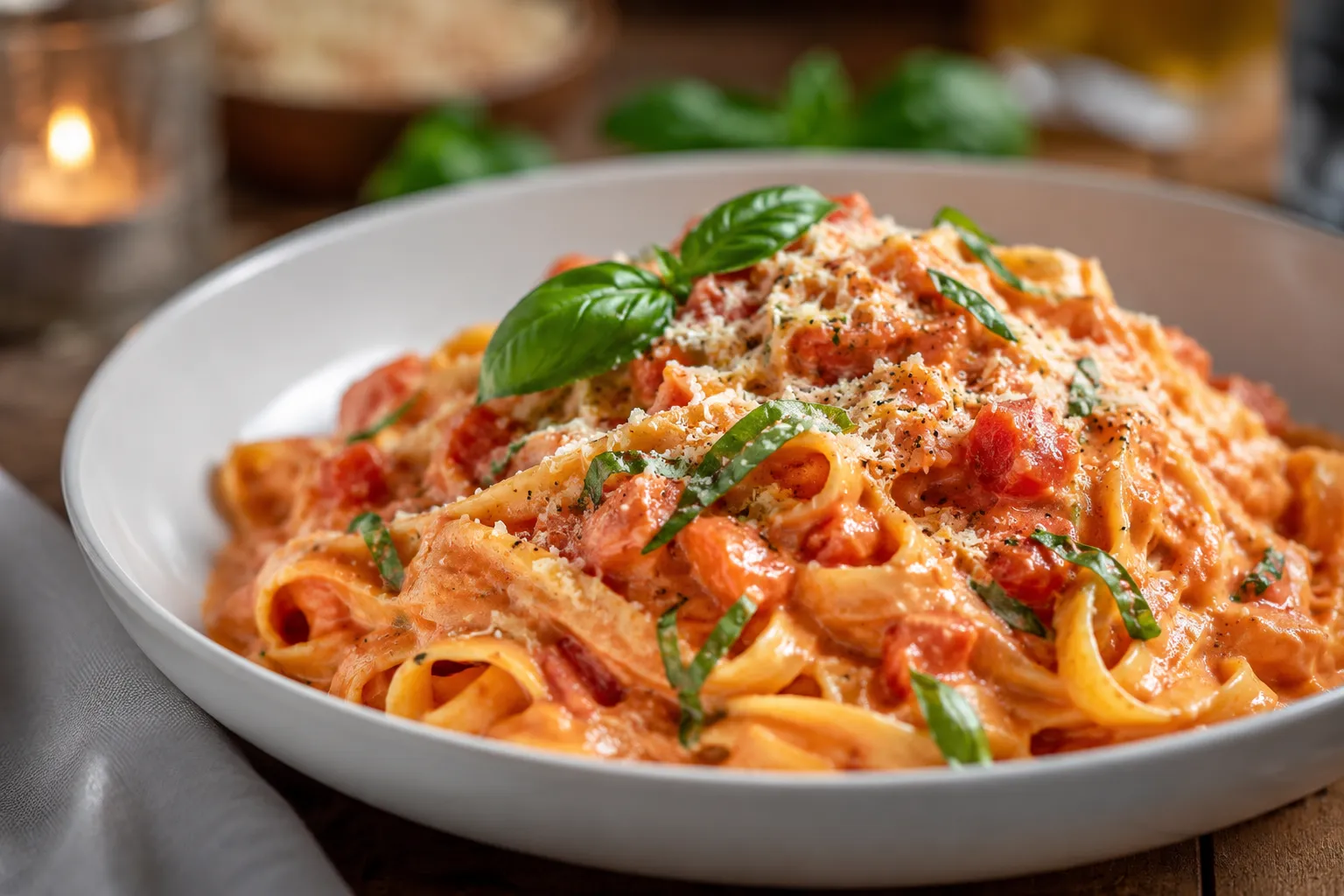 Serving Suggestions  for the Creamy Tomato & Garlic Pasta