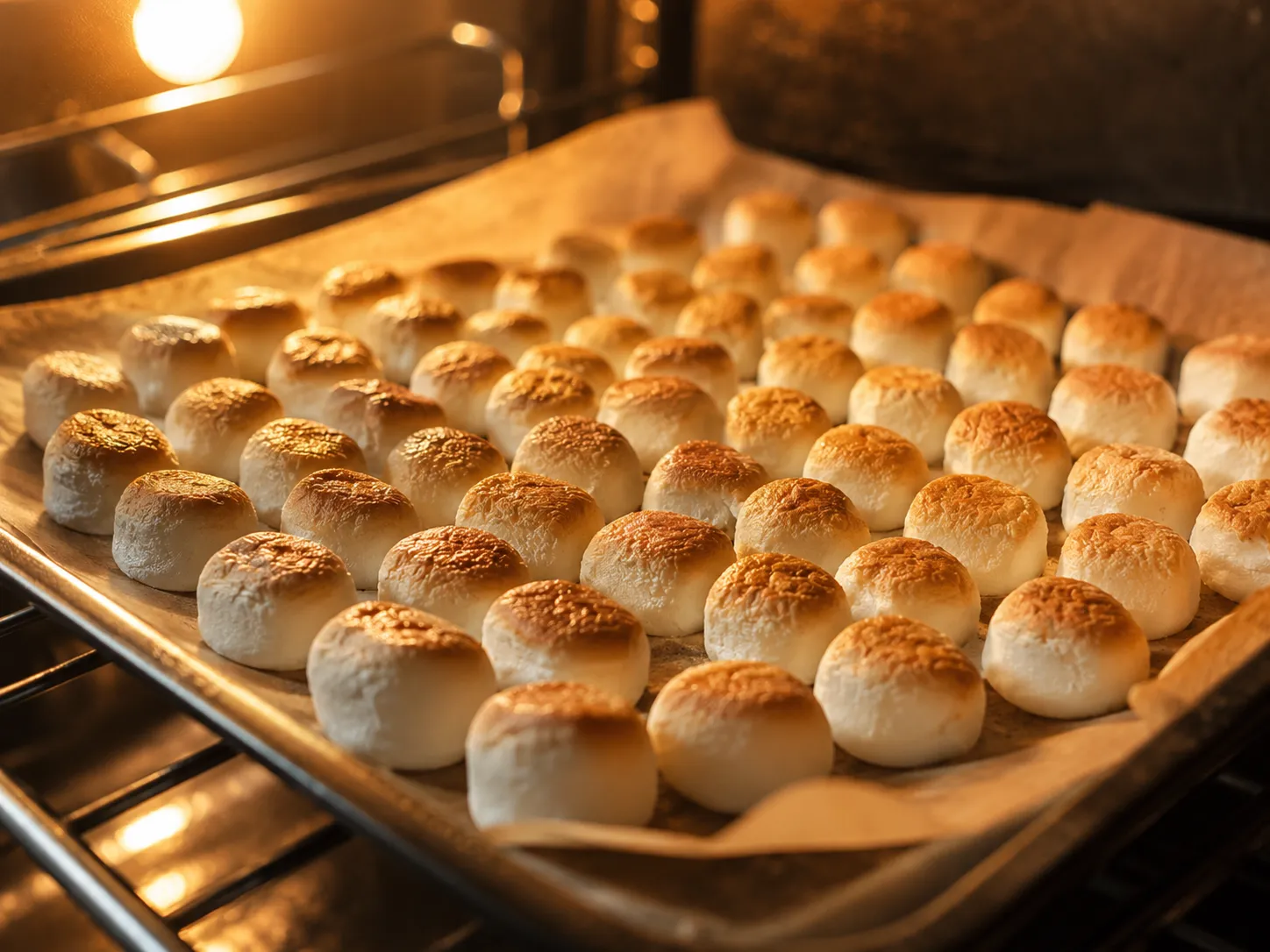 Chocolate graham cracker base for S'Mores Icecream Roll rolled on parchment paper