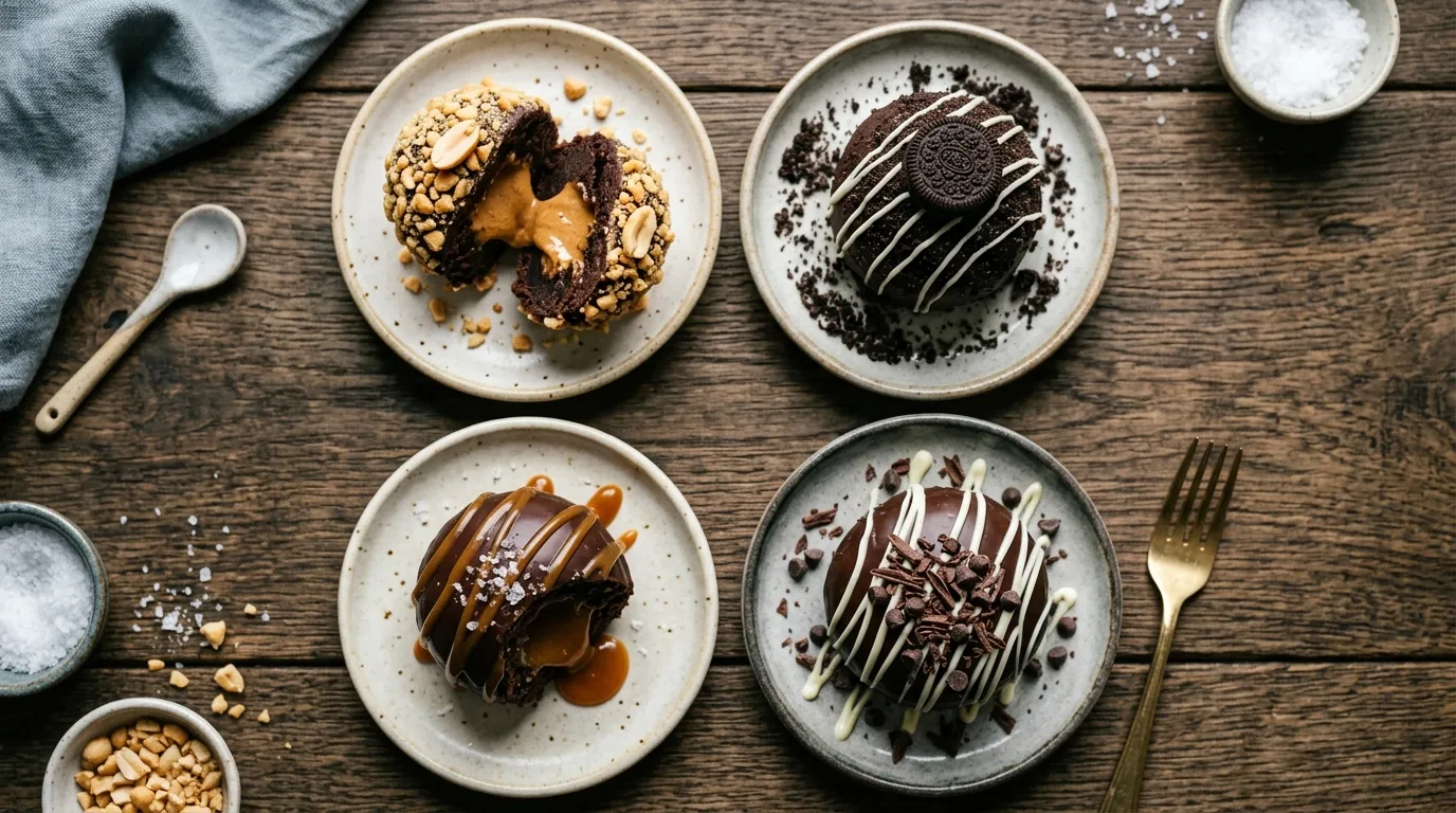Flavor Variations for the Chocolate Chip Cookie Dough Brownie Bombs
