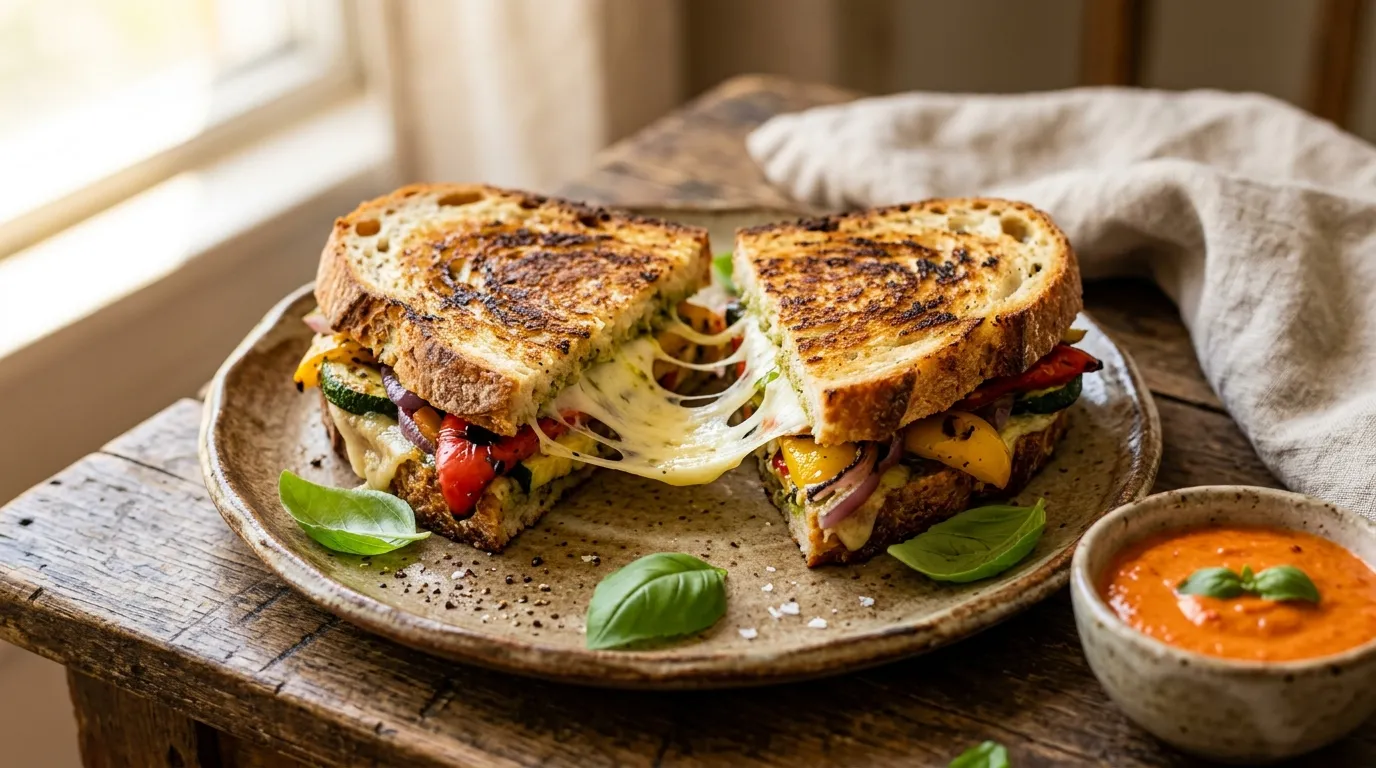How to Make Sizzling Grilled Veggie Delight Sandwich step 6