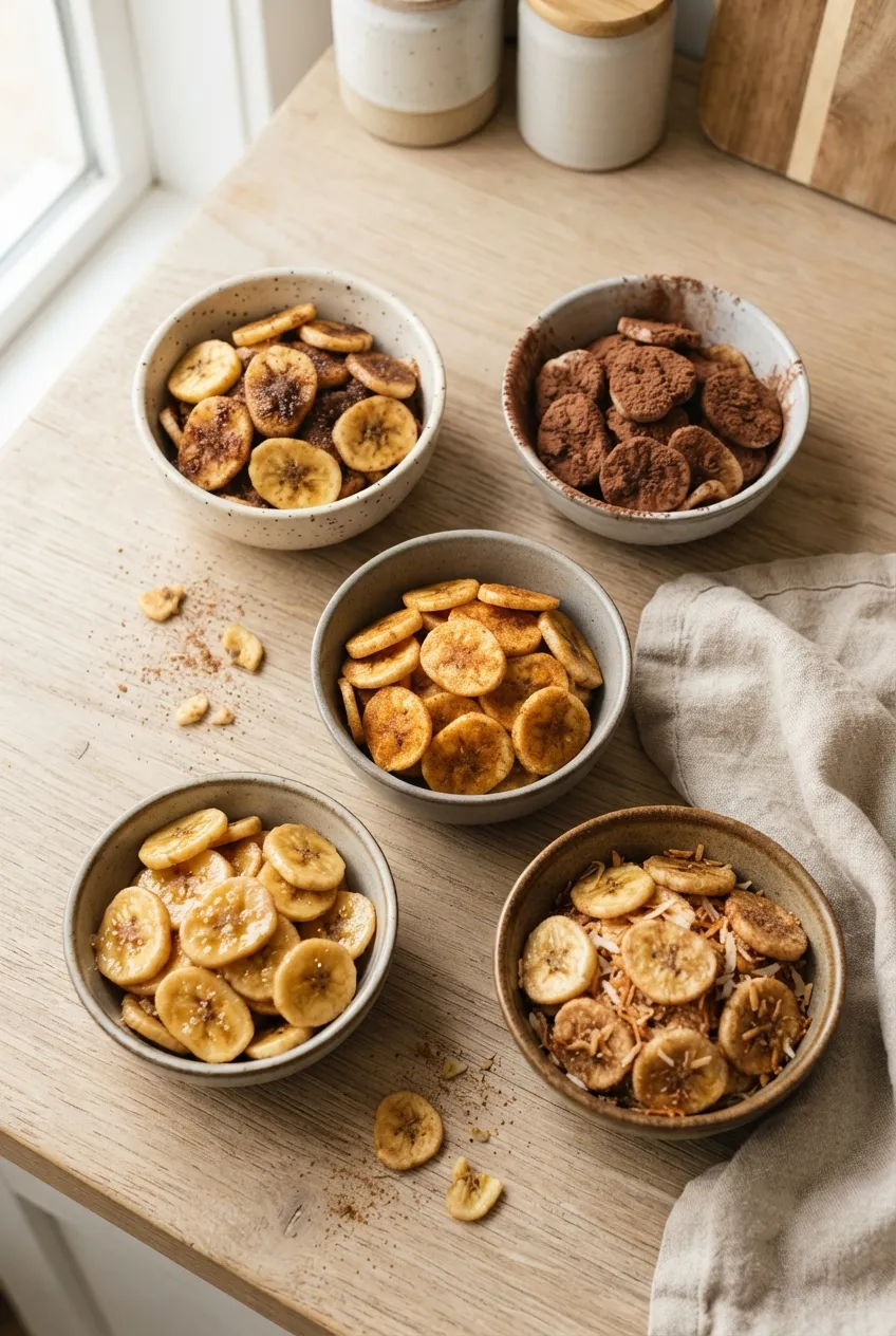 Delicious Flavor Variations of the Cinnamon Sugar Air Fryer Banana Chips