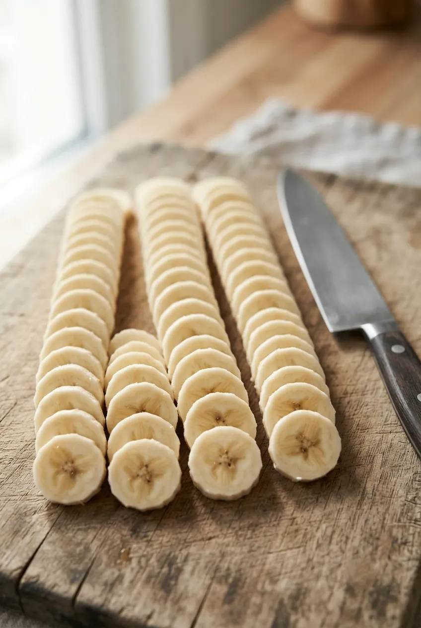 How to Make Cinnamon Sugar Air Fryer Banana Chips step 1