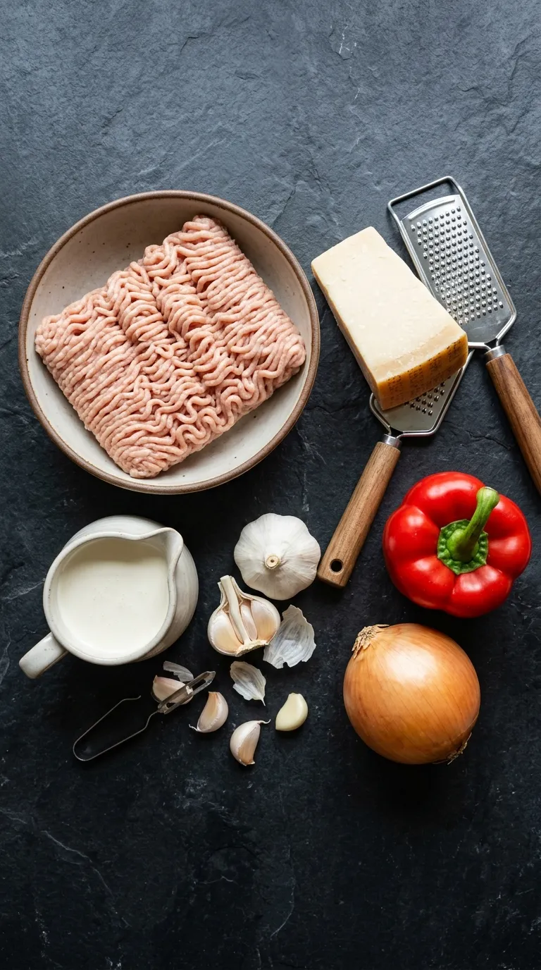 Ingredients You'll Need for the Chicken Alfredo Sloppy Joes