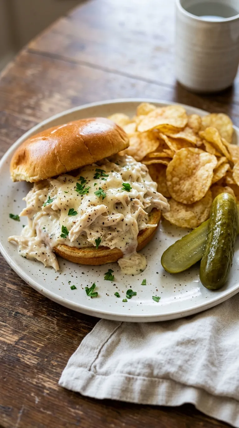How to Make Chicken Alfredo Sloppy Joes Step 6: Assemble