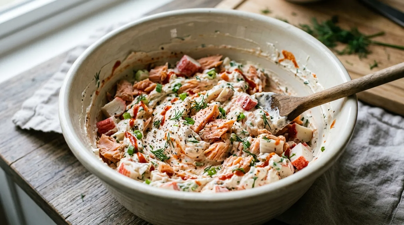 Step 3: Make the Spicy Salmon Filling