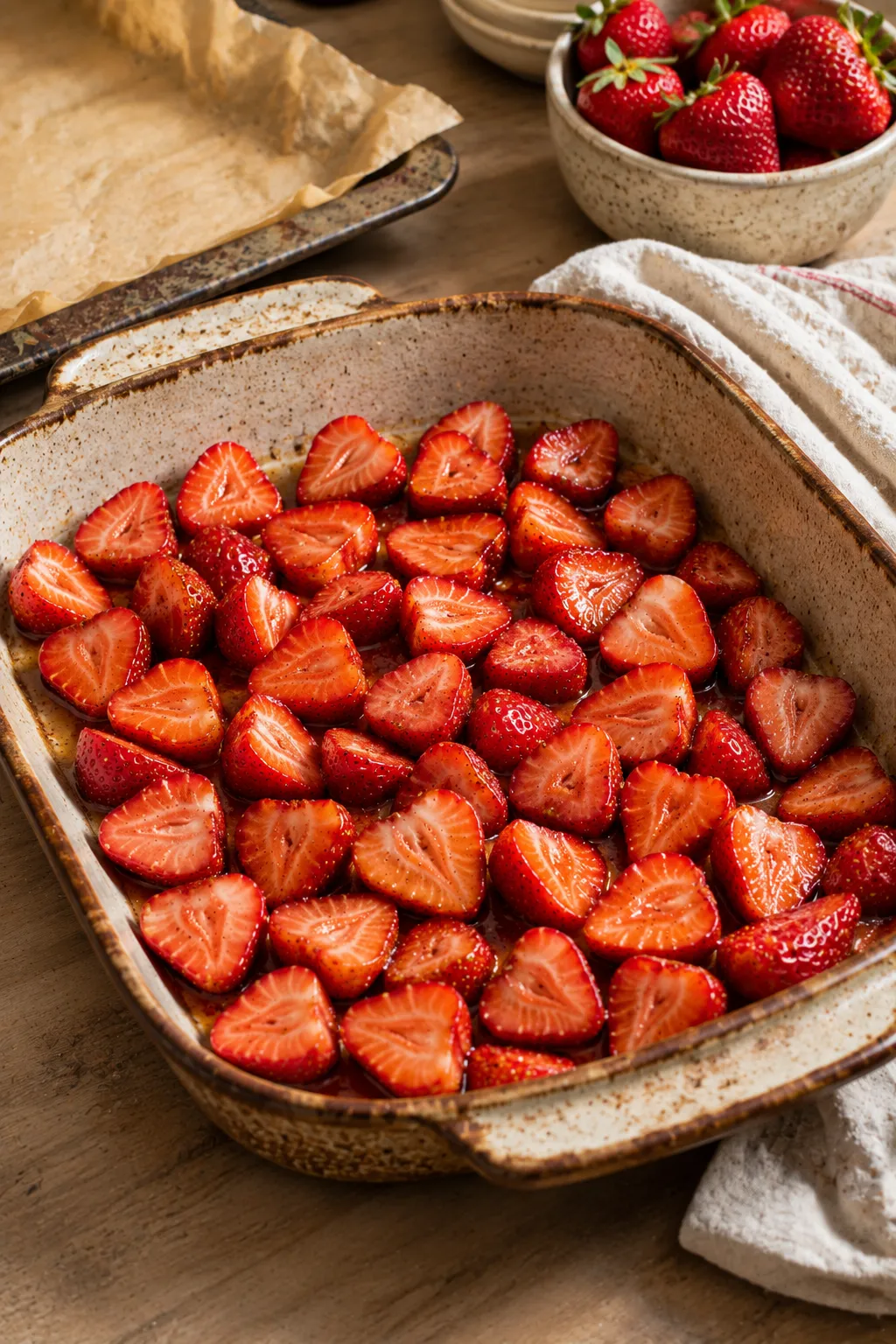 How to Make Roasted Strawberry Whipped Ricotta Toast Step 2