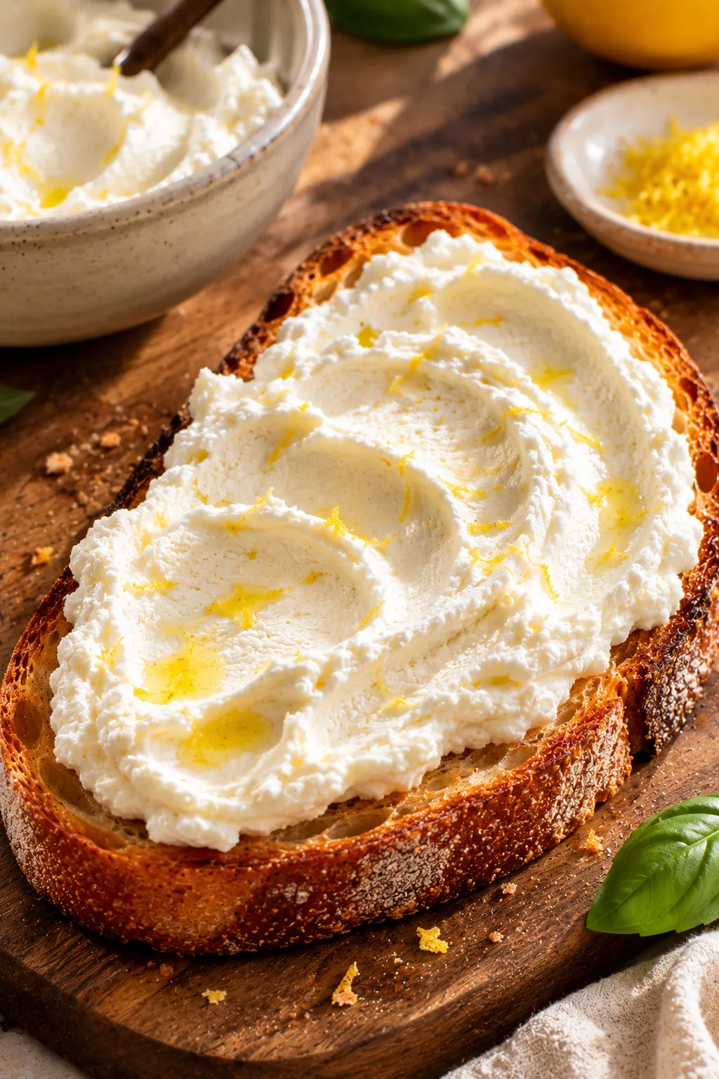 How to Make Roasted Strawberry Whipped Ricotta Toast Step 5