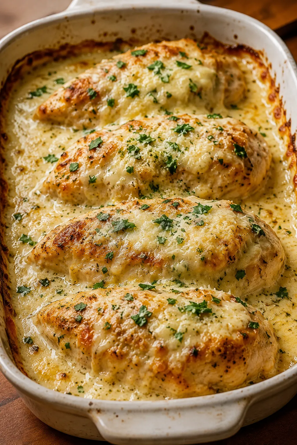 Baked Caesar Chicken With Creamy Parmesan Sauce Everyone Is Loving 🍗🔥